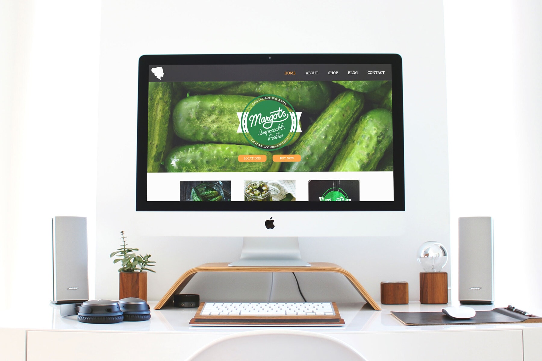 Margot's Impeccable Pickles Website Design